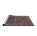 Sideview of Machine Washable Abstract Rosy Pink Rug, wshabs4624