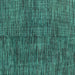 Square Abstract Turquoise Modern Rug, abs4624turq