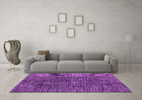 Machine Washable Abstract Purple Modern Rug, wshabs4624pur