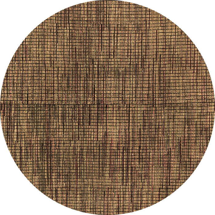 Round Machine Washable Abstract Brown Modern Rug, wshabs4624brn