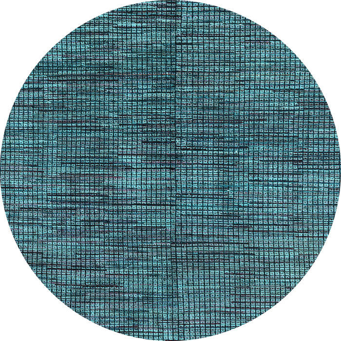 Round Machine Washable Abstract Light Blue Modern Rug, wshabs4624lblu