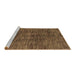 Sideview of Machine Washable Abstract Brown Modern Rug, wshabs4624brn