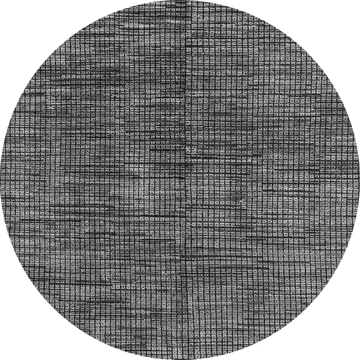 Round Abstract Gray Modern Rug, abs4624gry