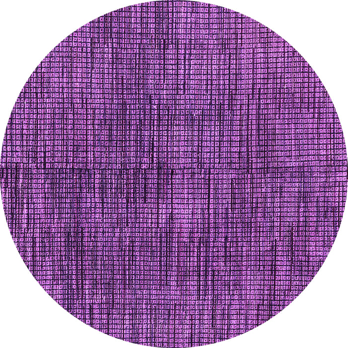 Round Machine Washable Abstract Purple Modern Area Rugs, wshabs4624pur