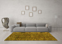 Machine Washable Abstract Yellow Modern Rug, wshabs4624yw