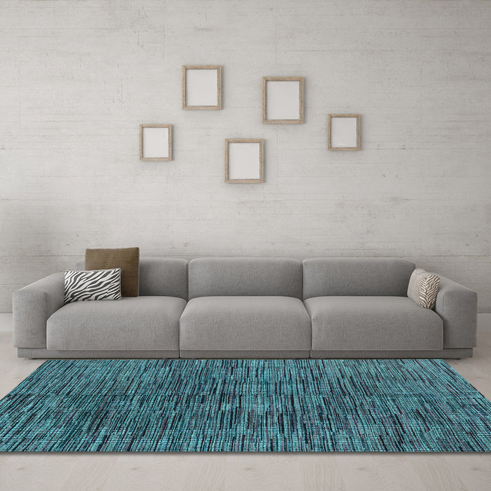 Machine Washable Abstract Light Blue Modern Rug in a Living Room, wshabs4624lblu