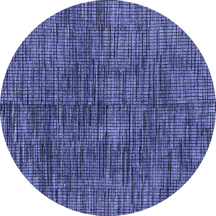 Round Abstract Blue Modern Rug, abs4624blu