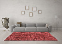 Machine Washable Abstract Red Modern Rug, wshabs4624red
