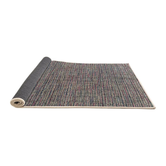 Sideview of Abstract Charcoal Gray Modern Rug, abs4625
