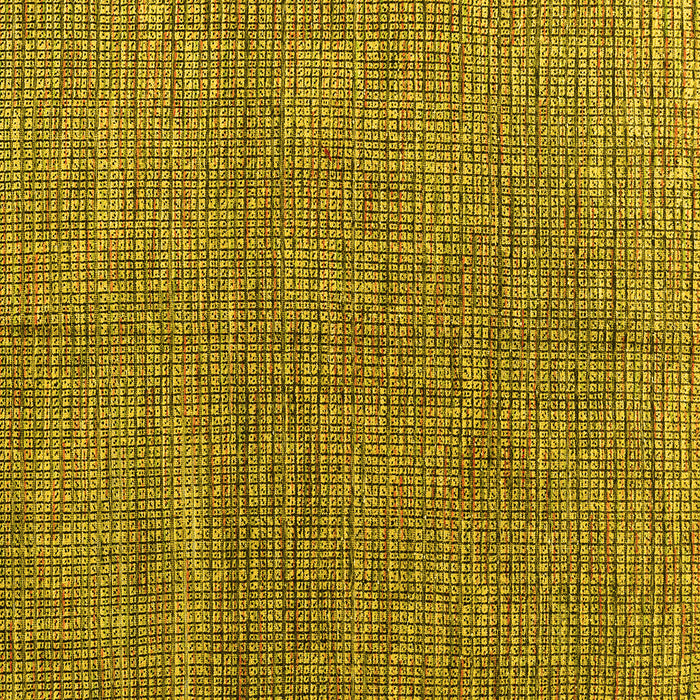 Square Abstract Yellow Modern Rug, abs4625yw