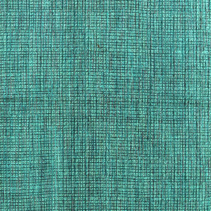 Square Machine Washable Abstract Turquoise Modern Area Rugs, wshabs4625turq