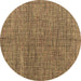 Round Machine Washable Abstract Brown Modern Rug, wshabs4625brn