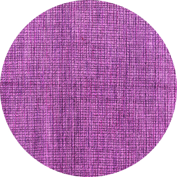 Round Machine Washable Abstract Pink Modern Rug, wshabs4625pnk
