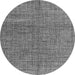 Round Abstract Gray Modern Rug, abs4625gry