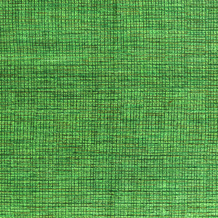 Square Machine Washable Abstract Green Modern Area Rugs, wshabs4625grn