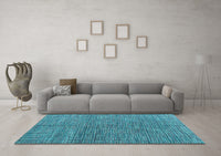 Machine Washable Abstract Light Blue Modern Rug, wshabs4625lblu