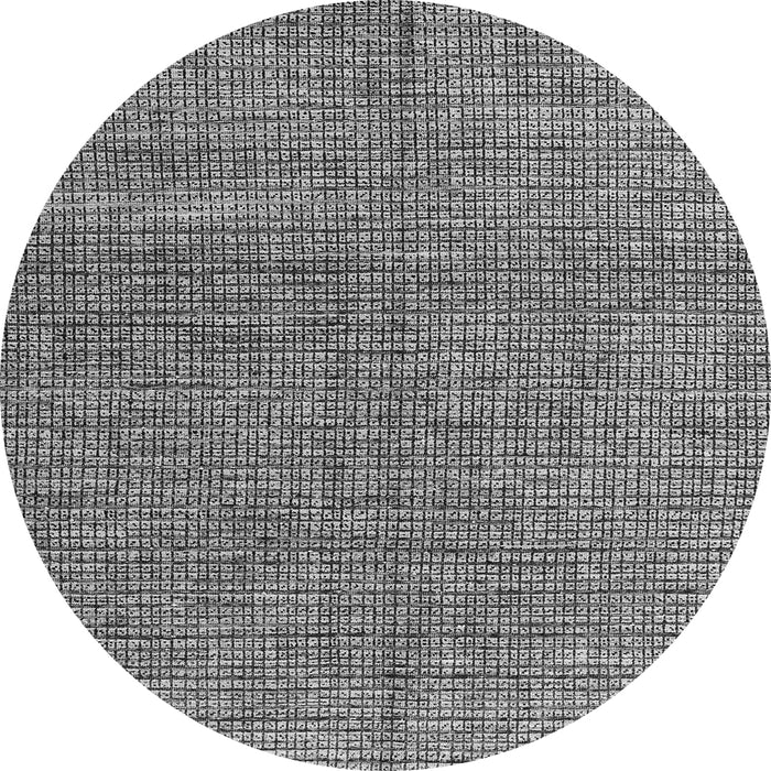 Round Machine Washable Abstract Gray Modern Rug, wshabs4625gry