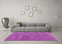 Machine Washable Abstract Pink Modern Rug, wshabs4625pnk