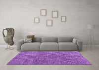 Machine Washable Abstract Purple Modern Rug, wshabs4625pur