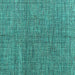 Square Abstract Turquoise Modern Rug, abs4625turq