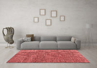 Machine Washable Abstract Red Modern Rug, wshabs4625red