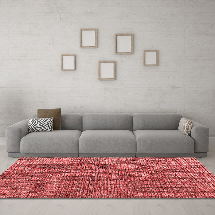 Modern Red Washable Rugs