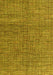 Abstract Yellow Modern Rug, abs4625yw