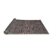 Sideview of Abstract Charcoal Black Modern Rug, abs4626