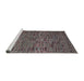 Sideview of Machine Washable Abstract Charcoal Black Rug, wshabs4626