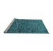 Sideview of Machine Washable Abstract Light Blue Modern Rug, wshabs4626lblu