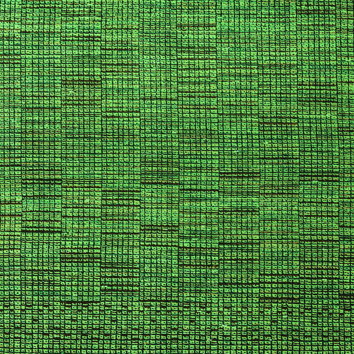 Square Machine Washable Abstract Green Modern Area Rugs, wshabs4626grn
