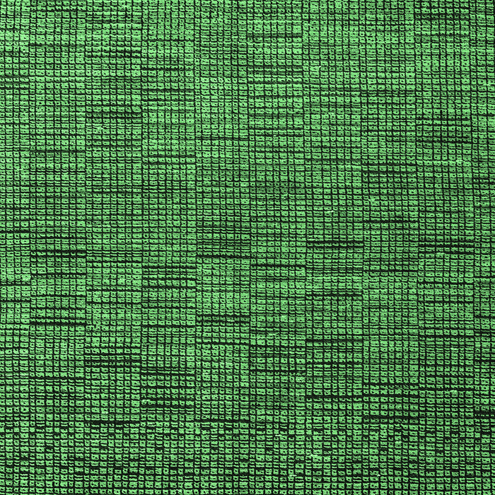 Square Abstract Emerald Green Modern Rug, abs4626emgrn