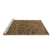 Sideview of Machine Washable Abstract Brown Modern Rug, wshabs4626brn