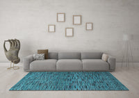 Machine Washable Abstract Light Blue Modern Rug, wshabs4626lblu