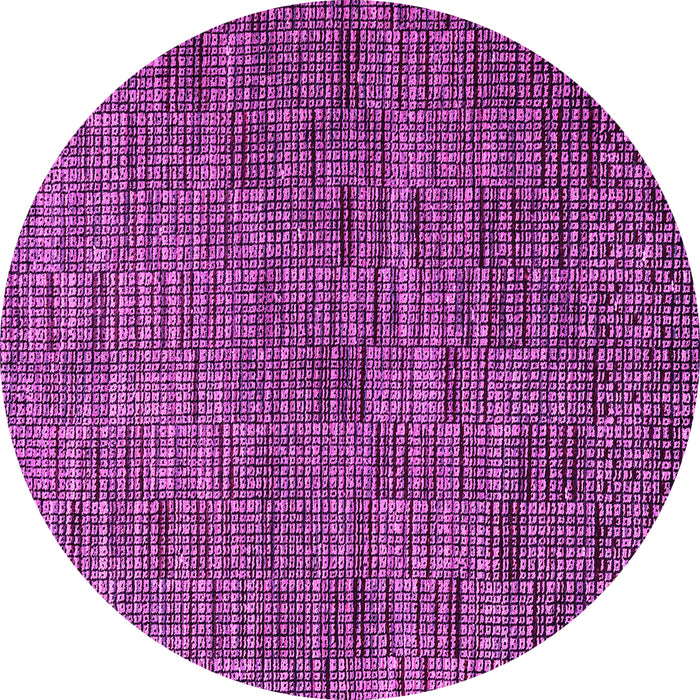 Round Machine Washable Abstract Pink Modern Rug, wshabs4626pnk