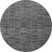 Round Abstract Gray Modern Rug, abs4626gry