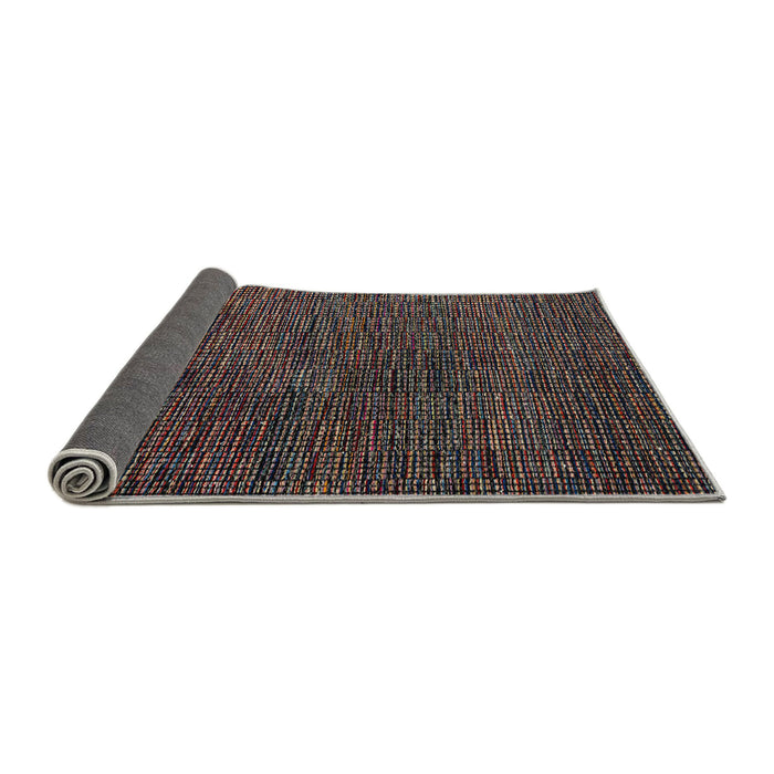 Sideview of Abstract Chocolate Brown Modern Rug, abs4627
