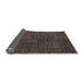 Sideview of Abstract Chocolate Brown Modern Rug, abs4627