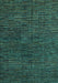 Machine Washable Abstract Turquoise Modern Area Rugs, wshabs4627turq