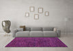 Machine Washable Abstract Pink Modern Rug in a Living Room, wshabs4627pnk