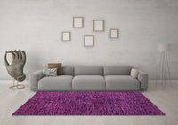 Machine Washable Abstract Pink Modern Rug, wshabs4627pnk