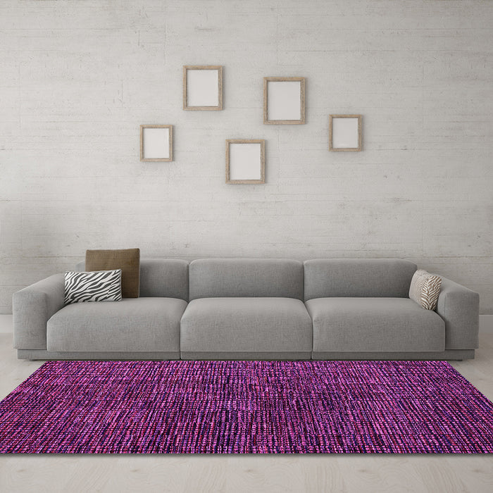 Machine Washable Abstract Pink Modern Rug in a Living Room, wshabs4627pnk