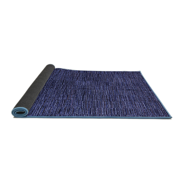 Sideview of Abstract Blue Modern Rug, abs4627blu