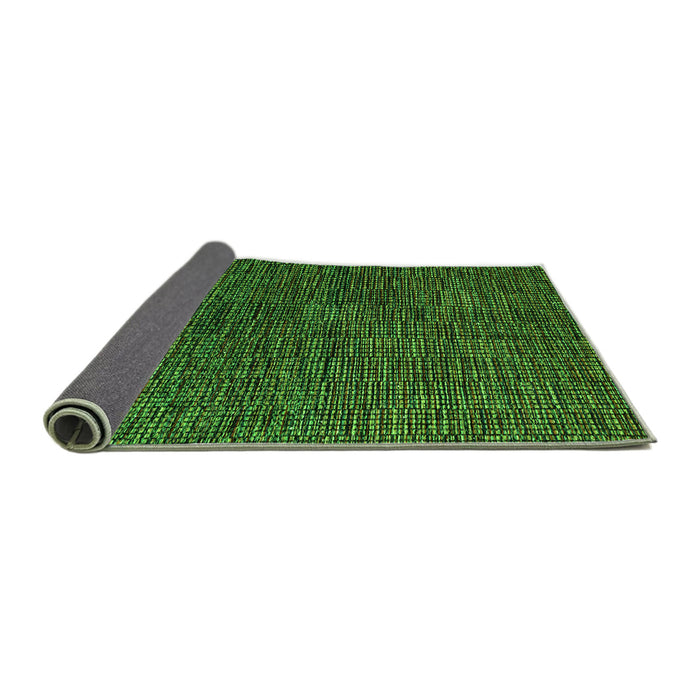 Sideview of Abstract Green Modern Rug, abs4627grn