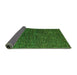 Sideview of Abstract Green Modern Rug, abs4627grn