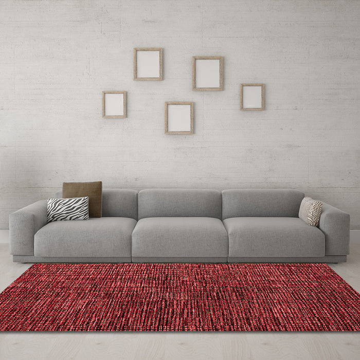 Modern Red Washable Rugs