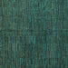 Square Machine Washable Abstract Turquoise Modern Area Rugs, wshabs4627turq