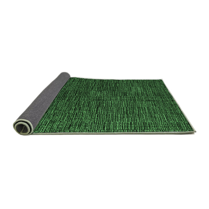 Sideview of Abstract Emerald Green Modern Rug, abs4627emgrn