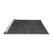 Sideview of Machine Washable Abstract Gray Modern Rug, wshabs4627gry