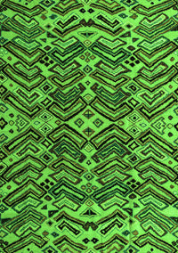 Abstract Green Modern Rug, abs4628grn